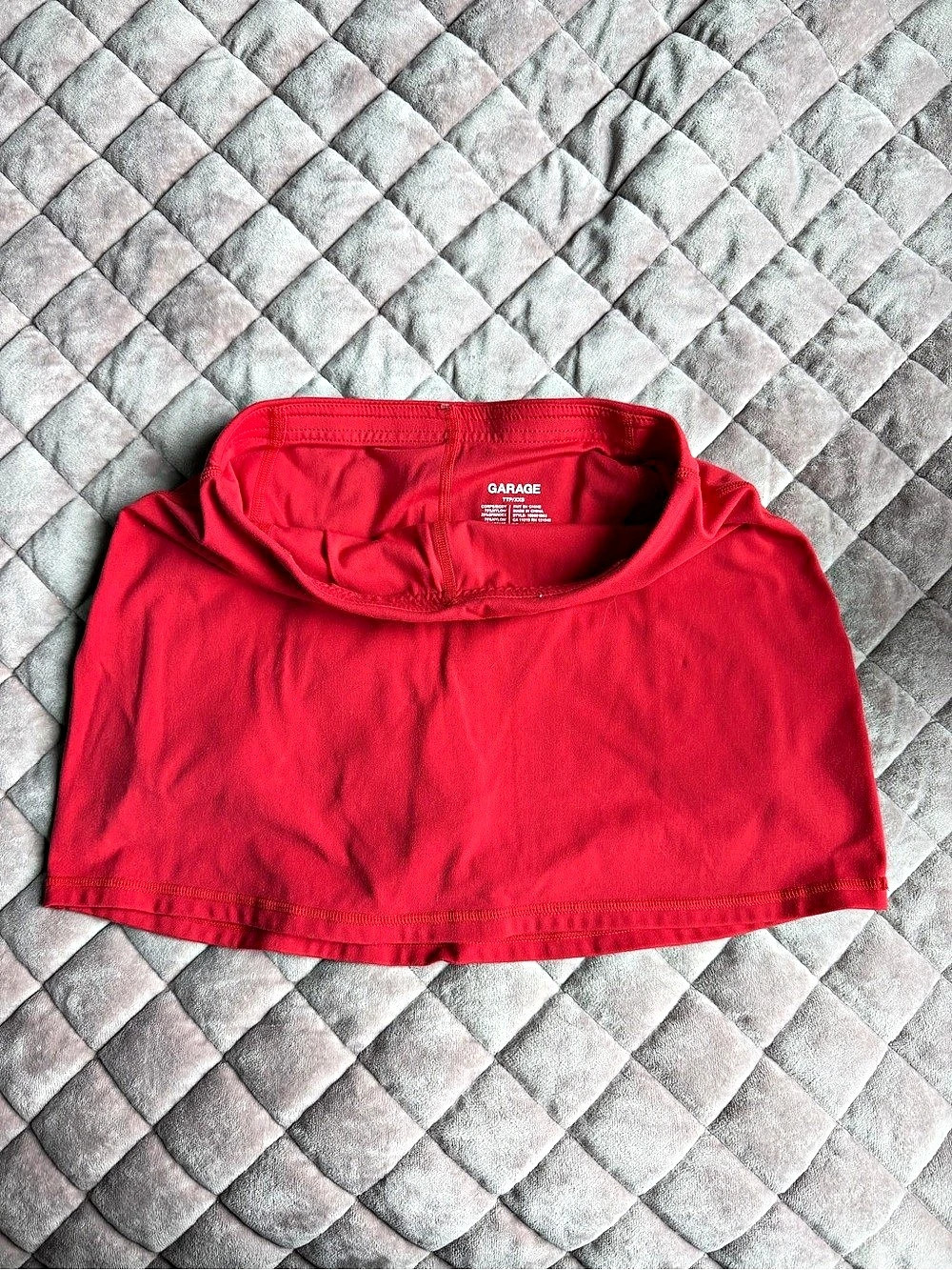 Garage Red Mini Skirt